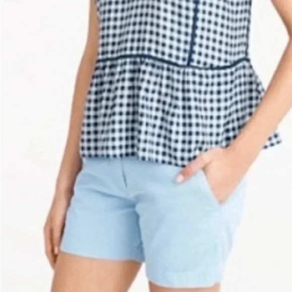 J. Crew light blue chino khaki shorts size 10 - Picture 1 of 6